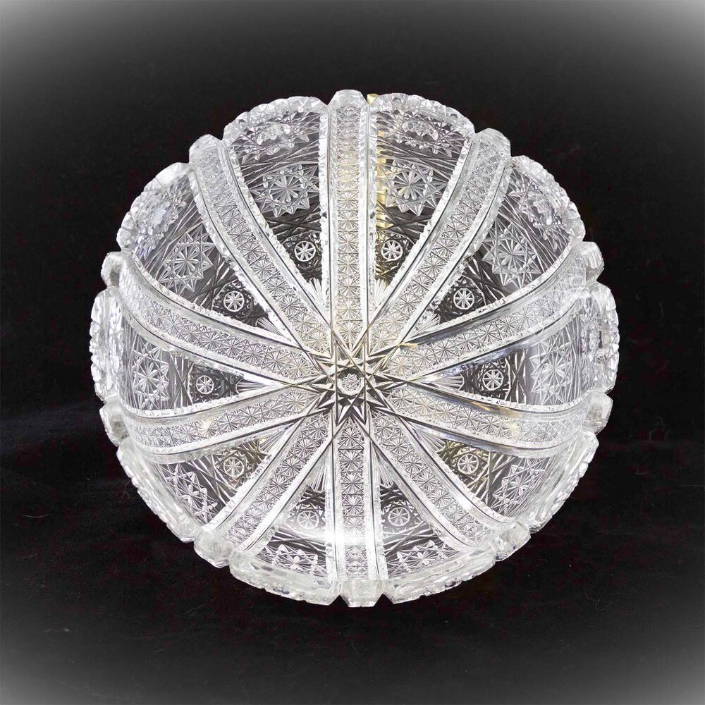 Brilliant Hand-Cut Lead Crystal Large Bowl